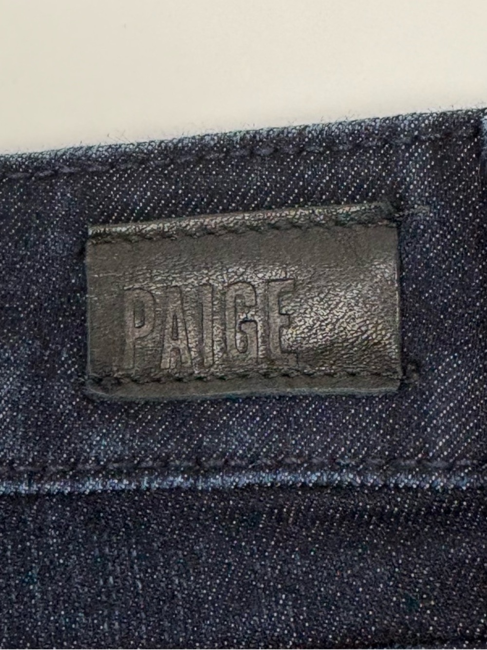 PAIGE Dark Wash Skyline Straight Jeans size 32 - Palmer - Like New - 80% cotton - Picture 6 of 8